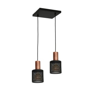 Lampa Wisząca ARES BLACK 2xE27 | MLP3725 Milagro