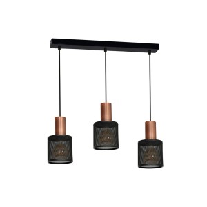 Lampa Wisząca ARES BLACK 3xE27 | MLP3726 Milagro