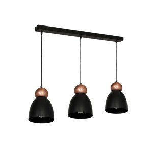 Lampa Wisząca TAURUS BLACK 3xE27 | MLP3775 Milagro