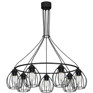 Lampa Wisząca DON BLACK 7xE27 | MLP752 Milagro