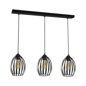 Lampa Wisząca RUSSEL BLACK 3xE27 | MLP4732 Milagro