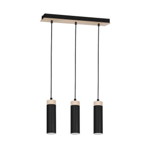 Lampa Wisząca Pedro Black 3xGU10 | MLP4261 Milagro