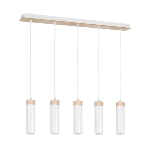Lampa Wisząca Pedro White 5xGU10 | MLP4254 Milagro