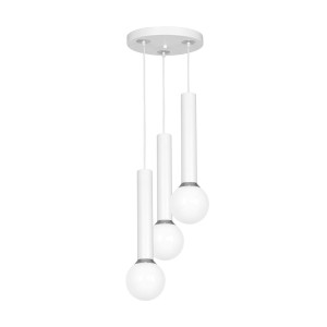 Lampa wisząca AURIS WHITE 3xE14 | MLP4845 Milagro