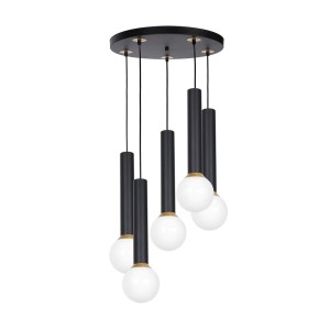 Lampa wisząca AURIS BLACK 5xE14 | MLP4838 Milagro