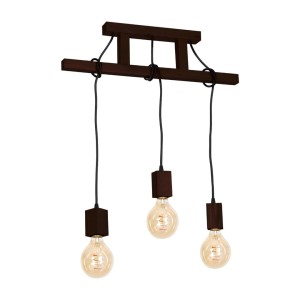 Lampa Wisząca JACK 3xE27 Orzech | MLP4360 Milagro