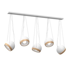 Lampa wisząca OVAL WHITE 5xE27 | MLP5468 Milagro