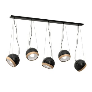 Lampa wisząca OVAL BLACK 5xE27 | MLP5473 Milagro