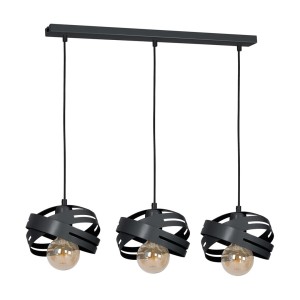Lampa wisząca CORONA BLACK 3xE27 | MLP4784 Milagro