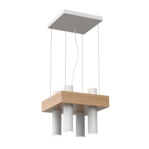 Lampa wiszaca WEST WHITE 4xGU10 | MLP5503 Milagro