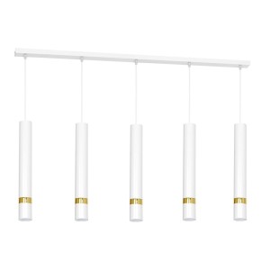 Lampa wisząca JOKER WHITE/GOLD 5xGU10 | MLP6122 Milagro