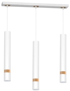 Lampa wisząca JOKER WHITE/WOOD 3xGU10 | MLP6302 Milagro