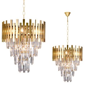 Żyrandol ASPEN II GOLD 9xE14 | ML6000 Milagro