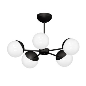 Żyrandol SFERA BLACK 5xE14 | MLP8866 Milagro