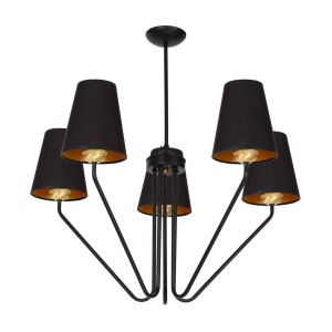 Żyrandol VICTORIA BLACK 5xE27 | MLP4913 Milagro