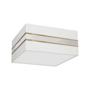 Lampa sufitowa Kwadrat ULTIMO WHITE 2xE27 40cm | MLP7347 Milagro