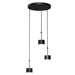 Lampa wisząca ARENA BLACK/SILVER 3xGX53 | MLP7786 Milagro