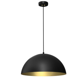 Lampa wisząca BETA BLACK/GOLD 1xE27 45cm | MLP7973 Milagro