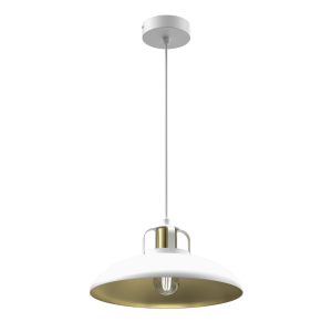 Lampa wisząca FELIX WHITE/GOLD 1xE27 | MLP7704 Milagro