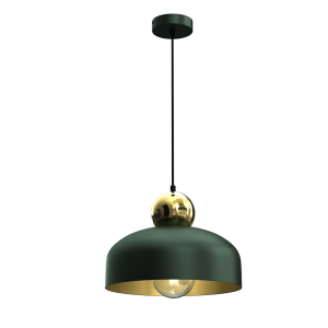 Lampa Wisząca HARALD GOLD/GREEN 1xE27 | MLP7694 Milagro