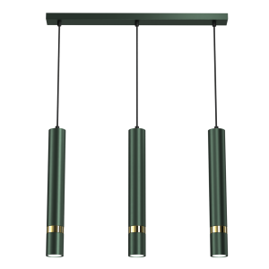 Lampa wisząca JOKER GREEN/GOLD 3xGU10 | MLP7721 Milagro