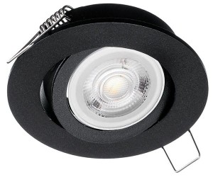 Oczko sufitowe okrągłe ruchome IP20 Black | EKZ343 Milagro - 3 szt.