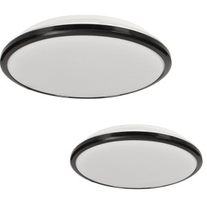 Plafon TERMA BLACK 28W LED IP44 Ø360 mm | ML6404 Milagro