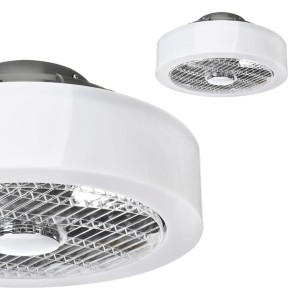 Plafoniera LED MISTRAL 45W z wentylatorem klosz mleczny | ML6091 Milagro