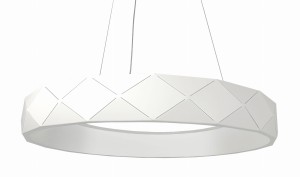 Reus LED wisząca biała b Light Prestige