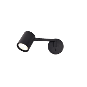 Kinkiet Snow z wysięgnikiem 1xGU10 czarny LP-731/1WL BK Light Prestige