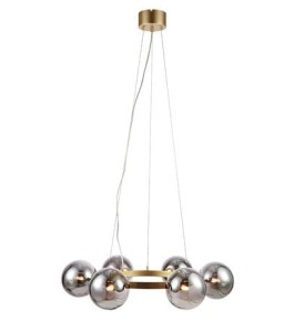 Lampa wisząca CIRCLE 6L złoty/dymiony 108050 Markslojd