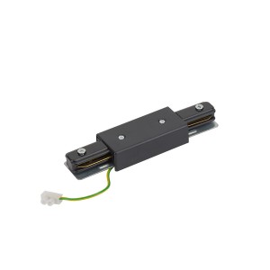 System szynowy 1 obwodowy zasilanie środkowe PROFILE POWER STRAIGHT CONNECTOR BLACK 10226 Nowodvorski