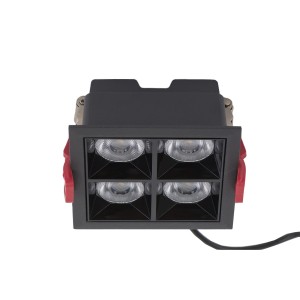 Lampa sufitowa podtynkowa punktowa MIDI LED BLACK 16W 4000K RECESSED 10064 Nowodvorski