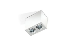 Lampa wewnętrzna / natynkowa ELOY 2 biały / aluminium AZ1354 Azzardo