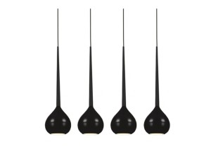Lampa wisząca AGA 4 AZ1067 Czarny Azzardo
