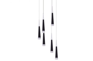 Lampa wisząca BRINA 6 czarna AZ0956 Azzardo