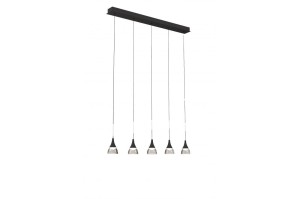 Lampa wisząca DALMATIA 5 czarna AZ2910 Azzardo