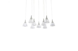Lampa wisząca DALMATIA 9 biała AZ3144 Azzardo