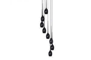 Lampa wisząca IZZA 8 czarna AZ0159 Azzardo