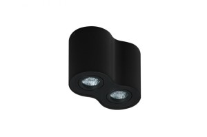 Lampa sufitowa / natynkowa BROSS 2 czarna / czarna AZ2136 Azzardo