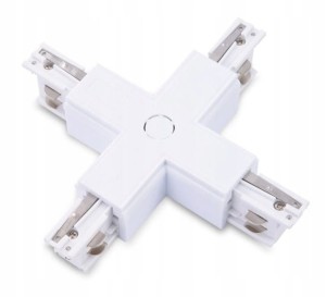 Złącze X Szynanatynkowy  TRACK 3LINE X CONNECTOR WH AZ4279 AZzardo