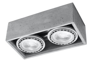 Plafon QUATRO 2 beton SL.0884 Sollux Lighting