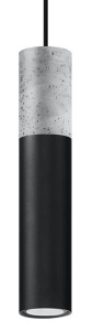 Lampa wisząca BORGIO 1 czarny SL.0650 Sollux Lighting