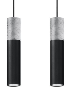 Lampa wisząca BORGIO 2 czarny SL.0651 Sollux Lighting