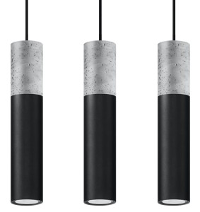 Lampa wisząca BORGIO 3L czarny SL.0652 Sollux Lighting
