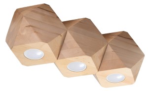 Plafon WOODY 3 naturalne drewno SL.1010 Sollux Lighting