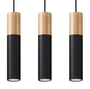 Lampa wisząca PABLO 3L czarna SL.0634 Sollux Lighting