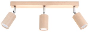 Plafon BERG 3 naturalne drewno SL.0703 Sollux Lighting