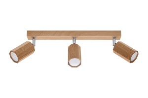 Plafon ZEKE 3 dąb SL.1030 Sollux Lighting
