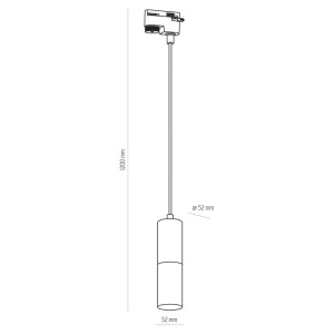 TRACER BLACK/GOLD 1 PŁ 4403 TK Lighting